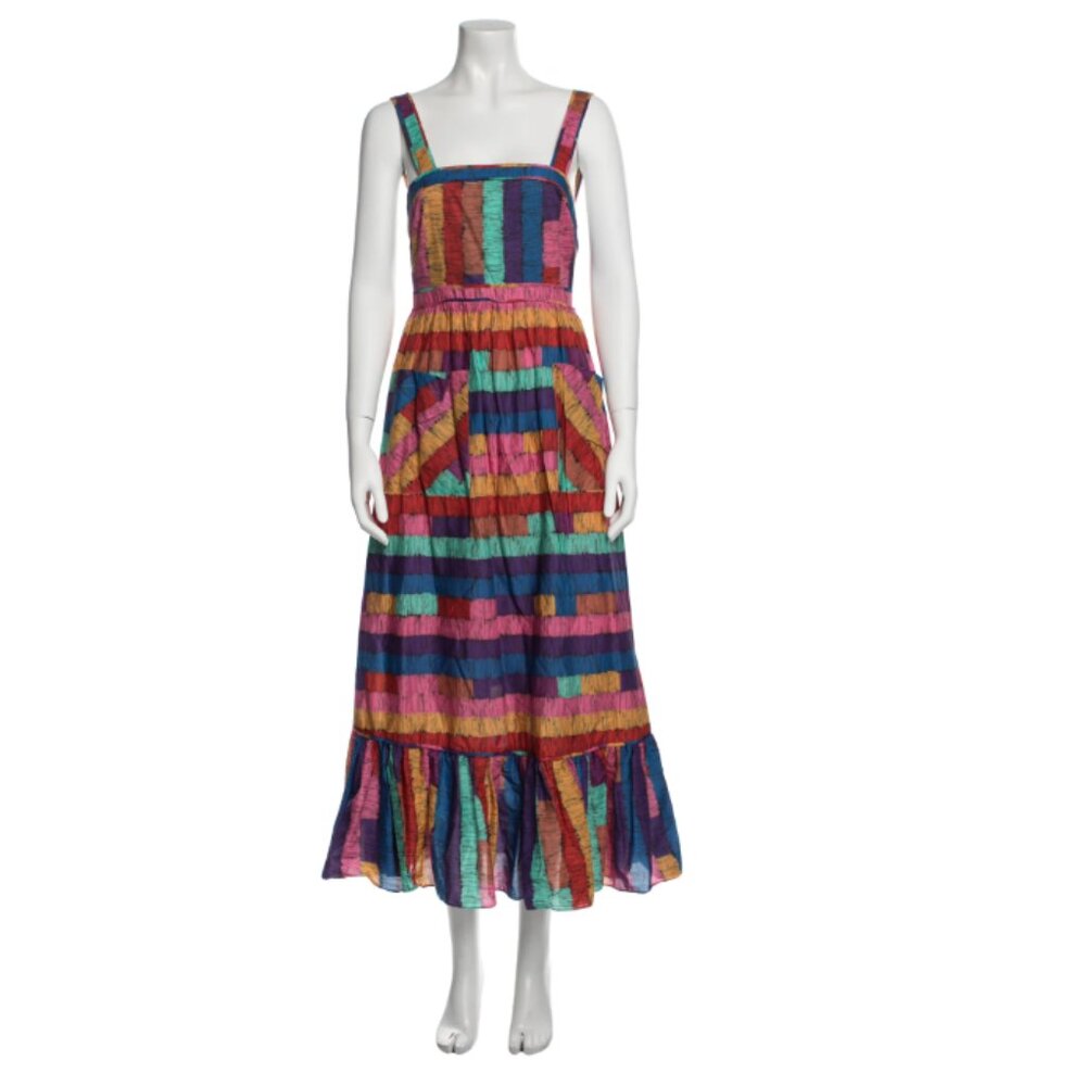 Farm Rio Printed Long Dress w/ Tags Size: M